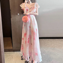 画像をギャラリービューアに読み込む, 【Dress】フェミニン人気カシュクール夏マキシ丈花柄ワンピース　Z-5513
