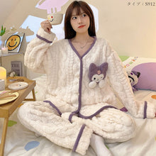 画像をギャラリービューアに読み込む, 【Roomwear】新入荷～柔らかい開襟パジャマ温かいルームウェア　Z-6202
