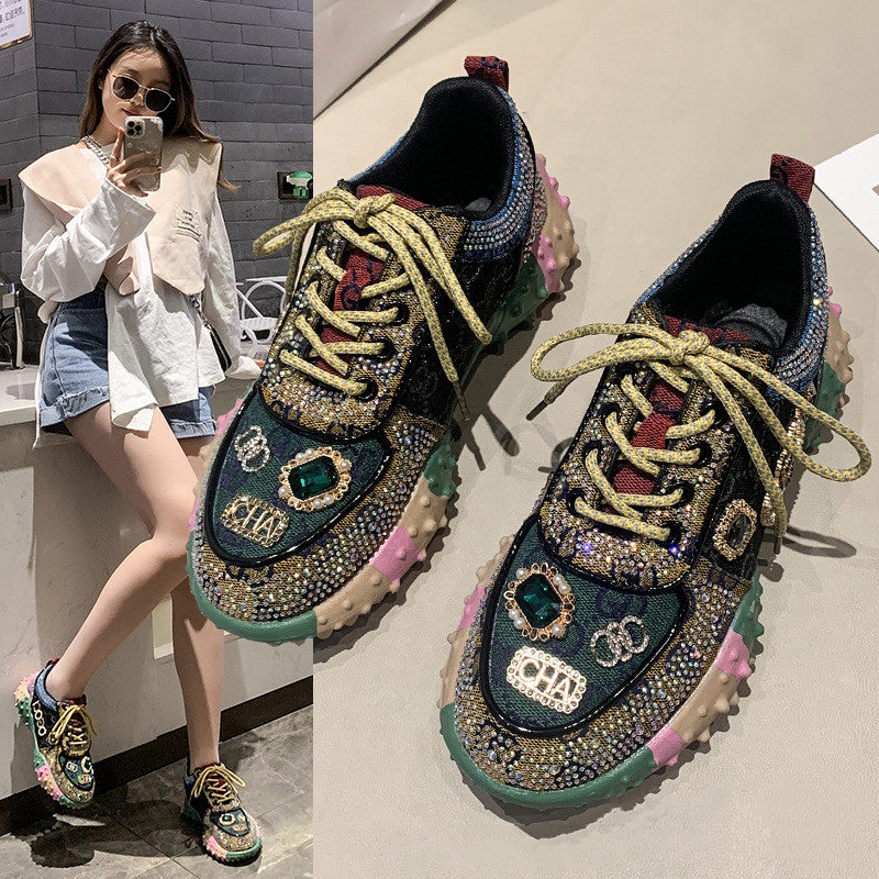 【Shoes】ダイヤモンドスニーカー　Ｗ9182