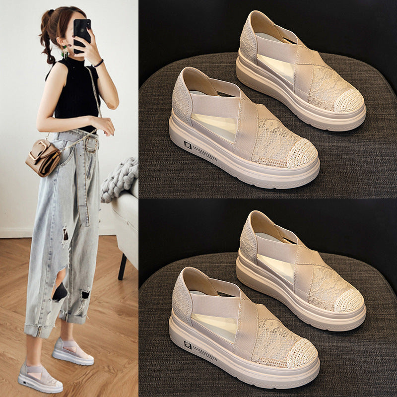 【Shoes】春夏メッシュデザイン通気シューズ　Ｗ11243